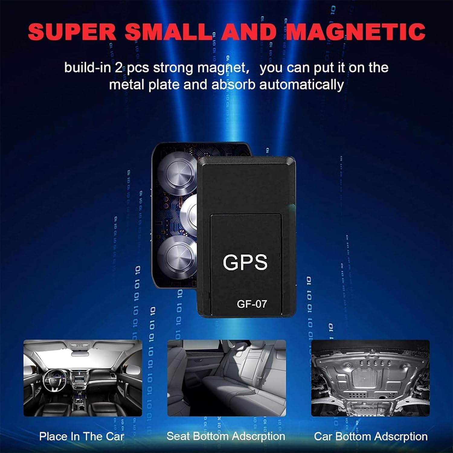 Mini Plastic GPS Tracker GPS Navigation Real-Time Tracking LBS Magnetic Design Long Standby SOS Emergency Call App Control World